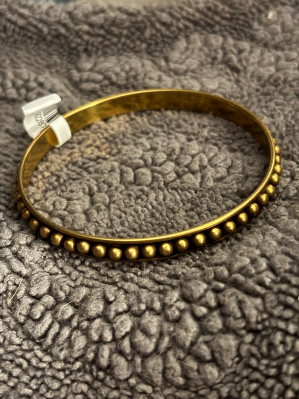 Gold Beaded Bangle Bracelet - Women Jewelry